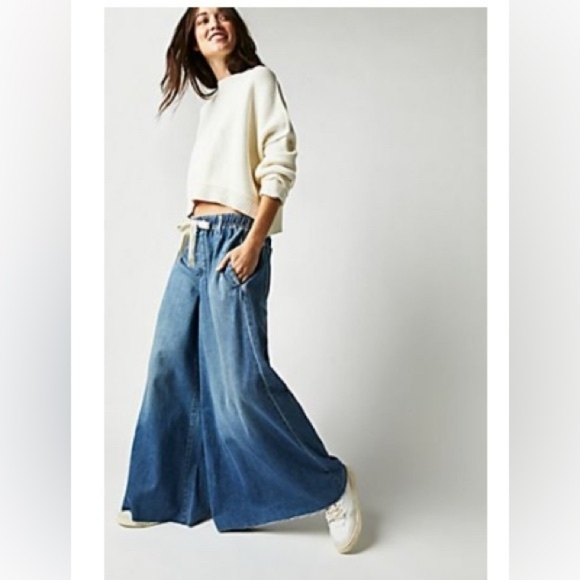 Free People Denim - We The Free People Clover Wide Leg Jeans Pants *pls Read Description Look Pics**